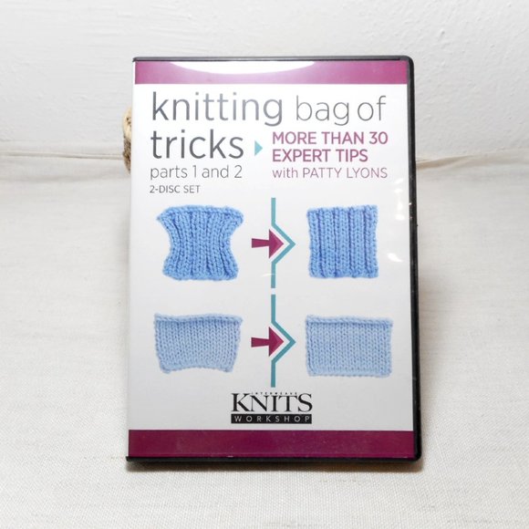 SET! Patty Lyons' Knitting tricks 2 DVDs & Vogue Knitting 360 patterns mini book - Picture 2 of 16
